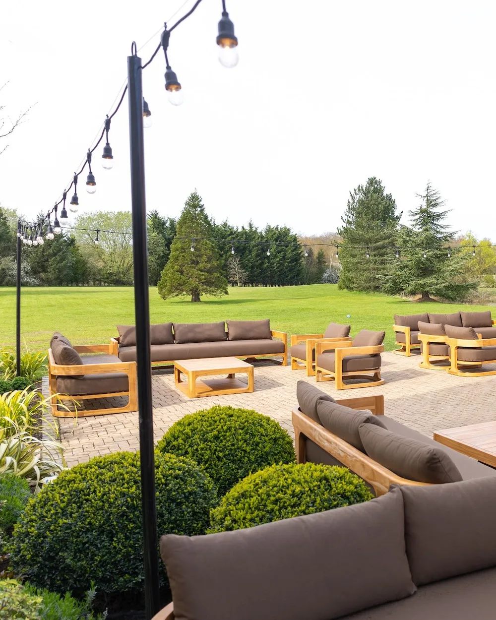 The courtyard in afternoon light.