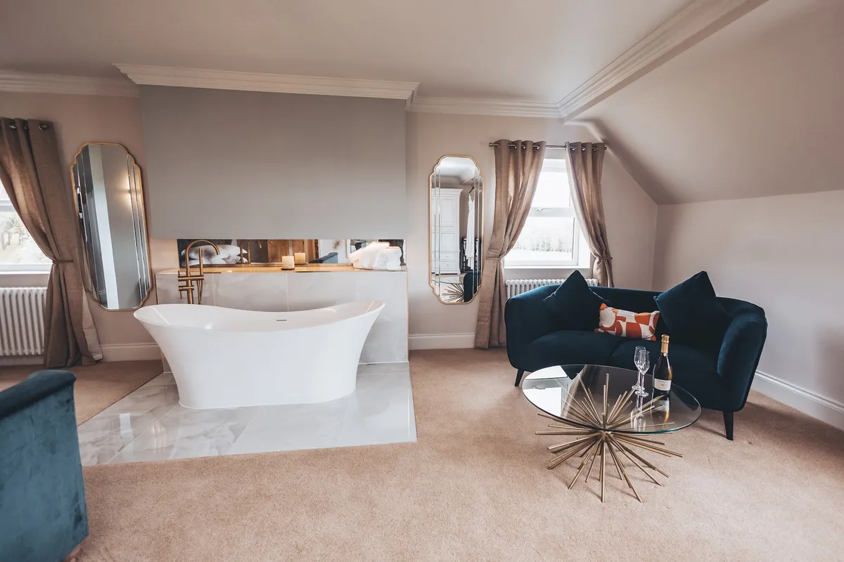 The Oak honeymoon suite at The Hidden Oak.